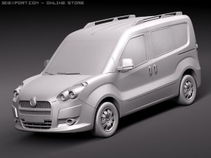 Fiat Doblo 2010 3D Model
