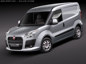 Fiat Doblo Cargo 2010 3D Model