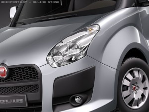 Fiat Doblo Cargo 2010 3D Modell