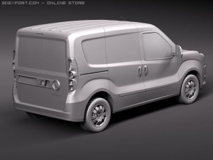 Fiat Doblo Cargo 2010 3D Modell