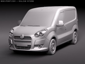 Fiat Doblo Cargo 2010 3D Modell