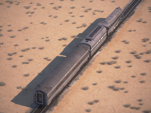 20th century limited hudson train Modelo 3D