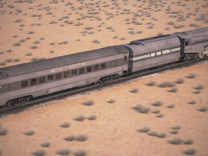 20th century limited hudson train Modelo 3D
