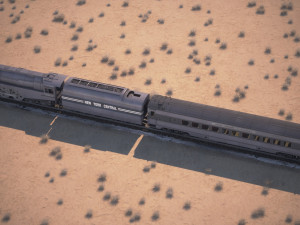 20th century limited hudson train Modelo 3D