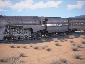 20th century limited hudson train Modelo 3D