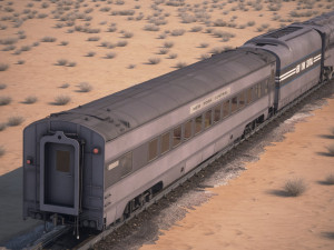 20th century limited hudson train Modelo 3D