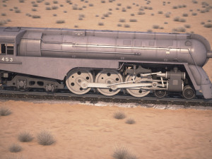 20th century limited hudson train Modelo 3D