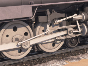 20th century limited hudson train Modelo 3D