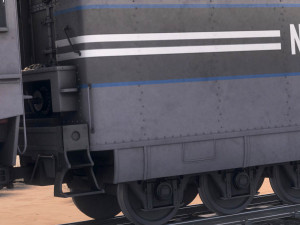 20th century limited hudson train Modelo 3D