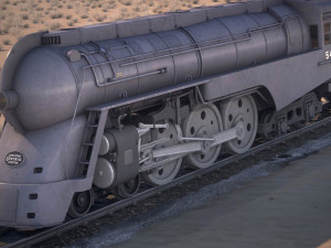 20th century limited hudson train Modelo 3D