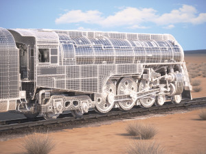 20th century limited hudson train Modelo 3D