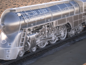 20th century limited hudson train Modelo 3D