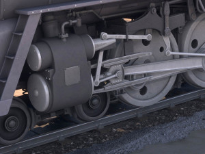 20th century limited hudson train Modelo 3D