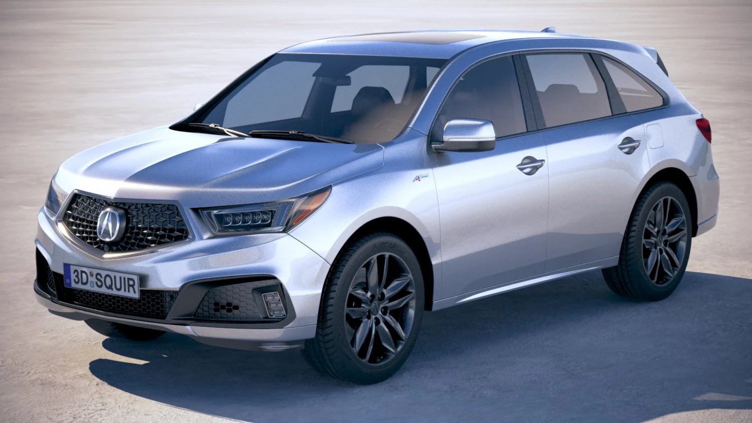 Acura MDX A-spec 2019 3D Model .c4d .max .obj .3ds .fbx .stl .blend 