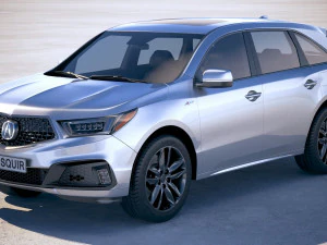 Acura MDX A-spec 2019 3D Model