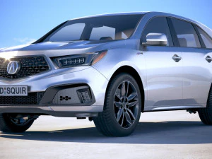 Acura MDX A-spec 2019 3D Model