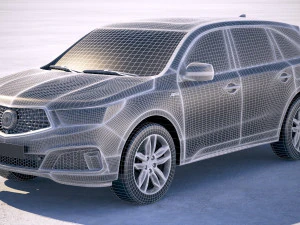 Acura MDX A-spec 2019 3D Model