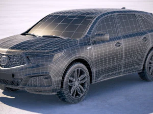 Acura MDX A-spec 2019 3D Model
