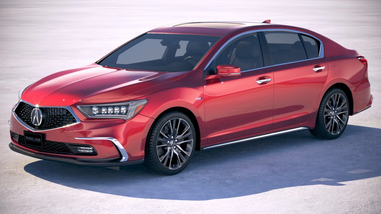 Acura RLX 2018 3D Model .c4d .max .obj .3ds .fbx .stl .blend 