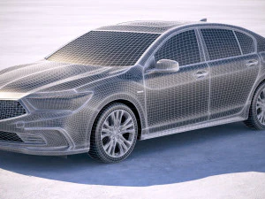 Acura RLX 2018 3D Model