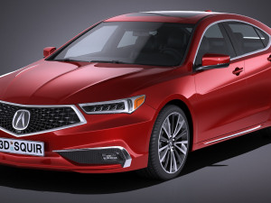 acura tlx 2018 3D Model