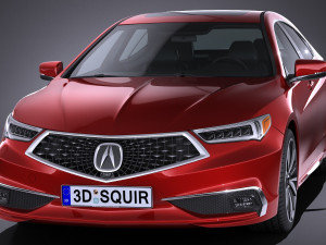 Acura TLX 2018 3D 模型
