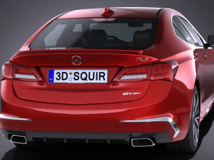 Acura TLX 2018 3D Model
