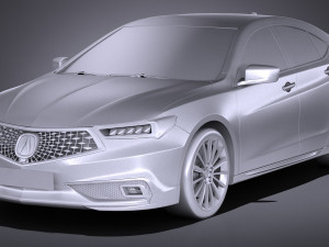 Acura TLX 2018 3D 模型