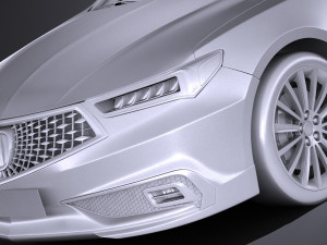 Acura TLX 2018 3D 模型