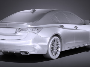 Acura TLX 2018 3D 模型