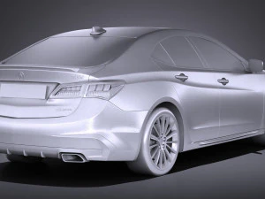 Acura TLX 2018 3D Model