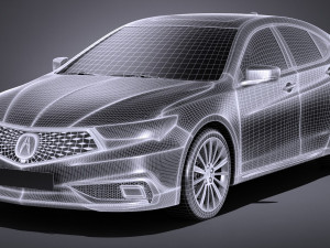 Acura TLX 2018 3D 模型