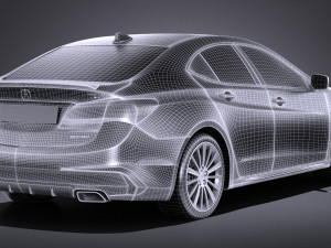 Acura TLX 2018 3D 模型