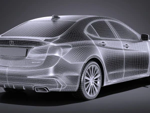Acura TLX 2018 3D Model