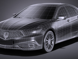 Acura TLX 2018 3D 模型