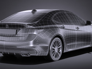 Acura TLX 2018 3D 模型