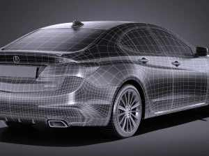 Acura TLX 2018 3D Model