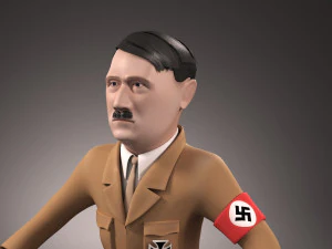 Cartone animato di Adolf Hitler Modello 3D