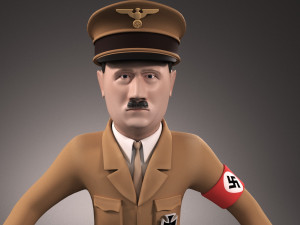 Adolf Hitler Cartoon Model 3D