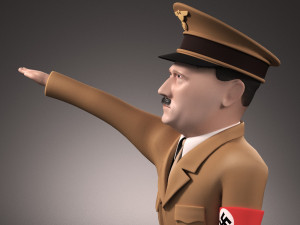 Adolf Hitler Cartoon Model 3D