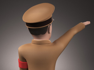 Adolf Hitler Cartoon Model 3D