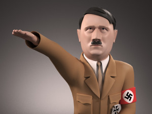 Adolf Hitler Cartoon Model 3D