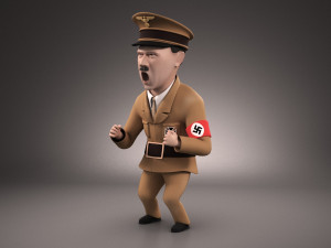 Adolf Hitler Cartoon Model 3D