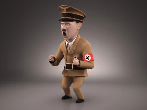 Cartone animato di Adolf Hitler Modello 3D