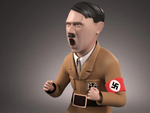 Cartone animato di Adolf Hitler Modello 3D