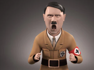 Cartone animato di Adolf Hitler Modello 3D