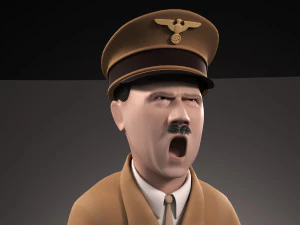 Cartone animato di Adolf Hitler Modello 3D