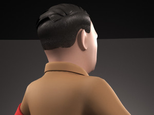 Adolf Hitler Cartoon Model 3D