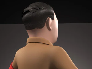Cartone animato di Adolf Hitler Modello 3D