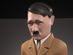 Adolf Hitler Cartoon Model 3D